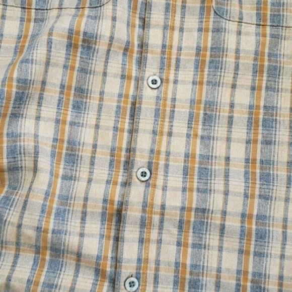 Wrangler Mens Brown Button Front Plaid Long Sleeve Collared Hiking Shirt Size XL - Picture 5 of 9